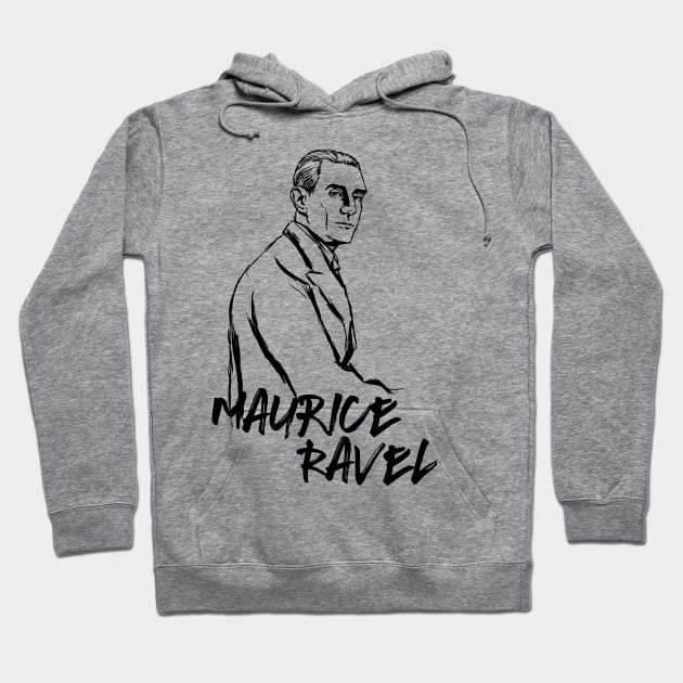 Maurice Ravel Hoodie by Erena Samohai